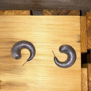 STERLING SILVER LASER-CUT Chunky EARRINGS